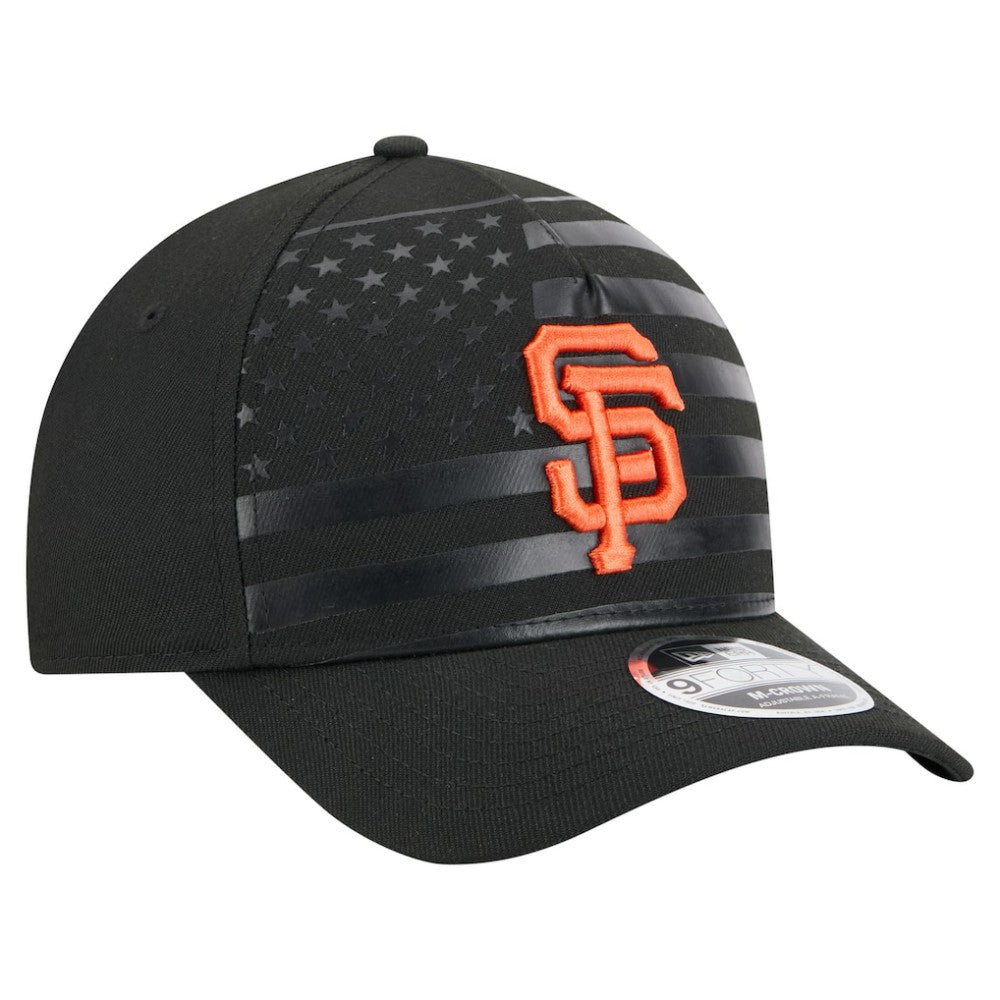 San Francisco Giants New Era American Flag 9FORTY M-Crown A-Frame Adjustable Hat | MLB Outlet