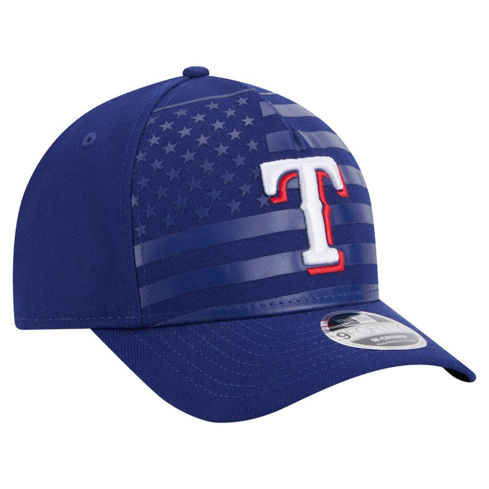 Texas Rangers New Era American Flag 9FORTY M-Crown A-Frame Adjustable Hat | MLB US