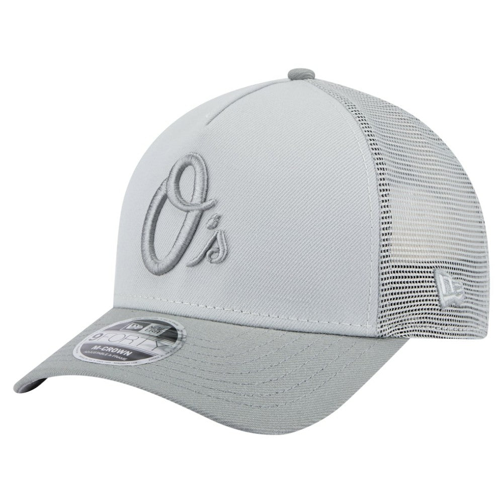 Baltimore Orioles New Era Color Pack A-Frame 9FORTY Trucker Adjustable Hat | MLB On Sale