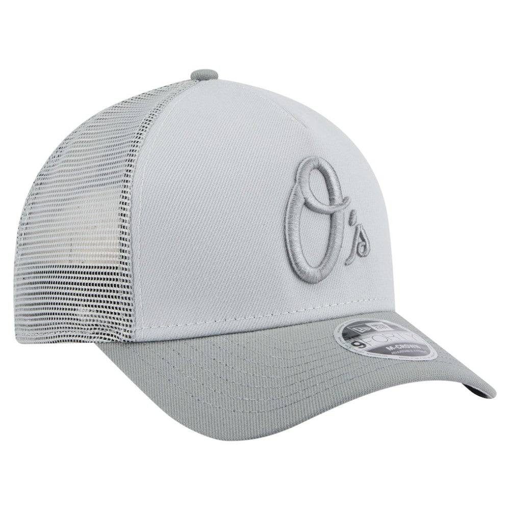 Baltimore Orioles New Era Color Pack A-Frame 9FORTY Trucker Adjustable Hat | MLB On Sale