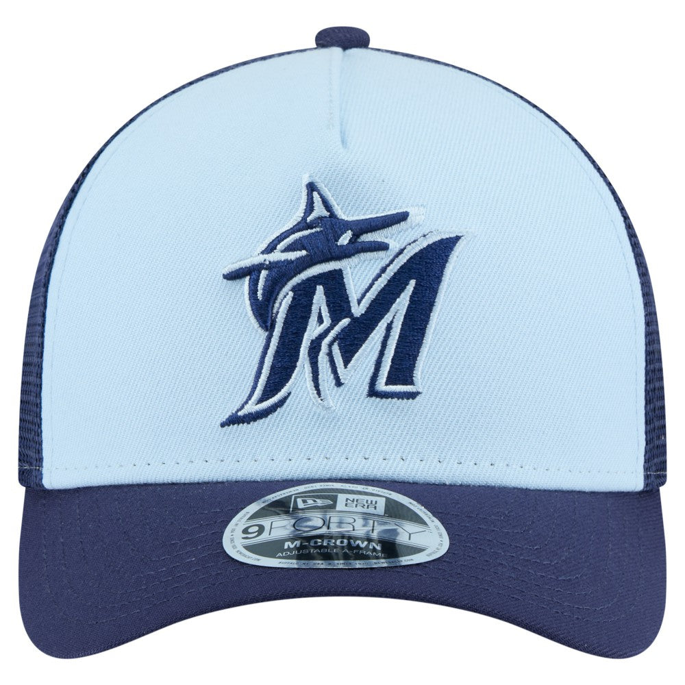 Miami Marlins New Era 2-Tone Color Pack 9FORTY M-Crown A-Frame Adjustable Hat | MLB US