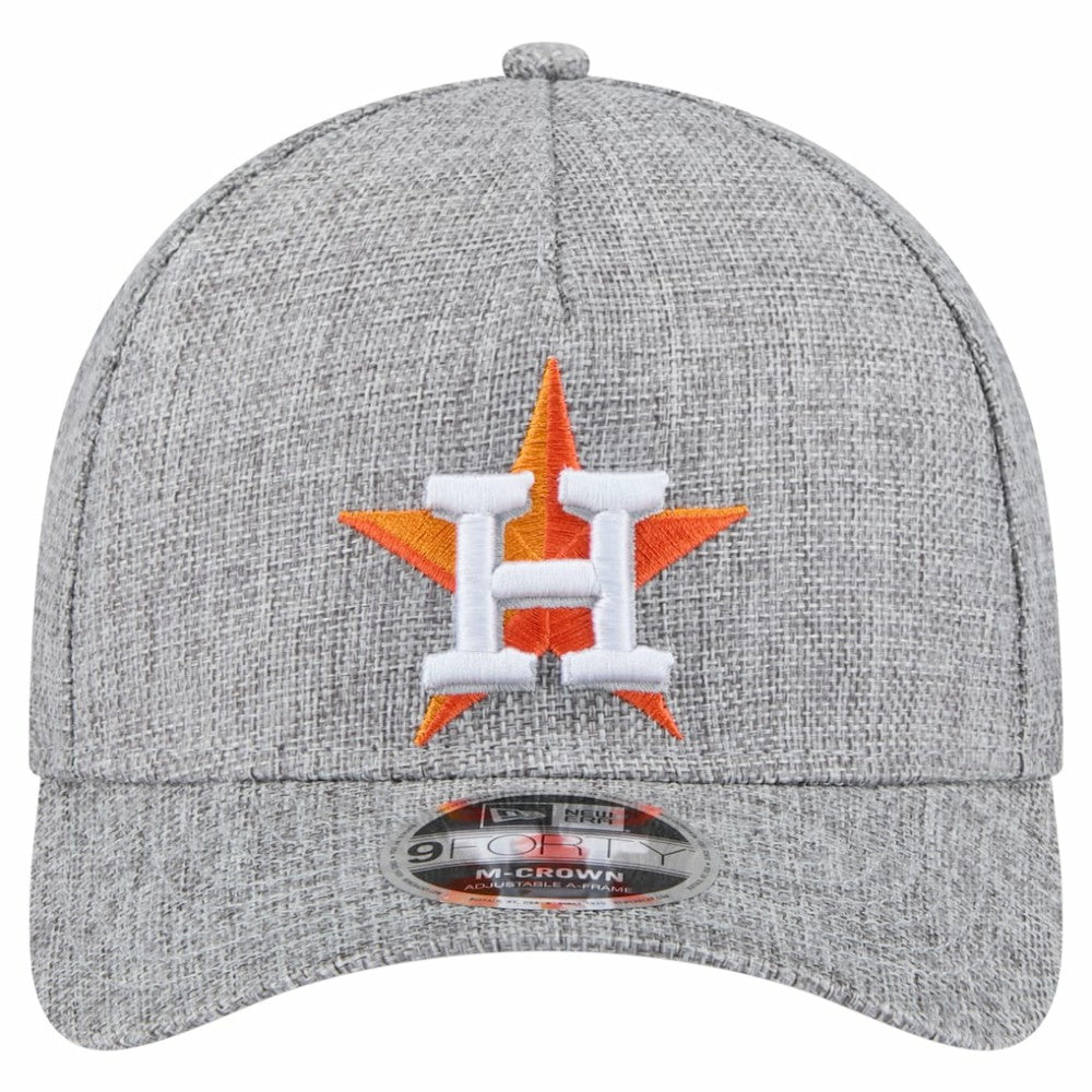 Houston Astros New Era Cotton Weave M-Crown A-Frame 9FORTY Adjustable Hat | MLB For sale