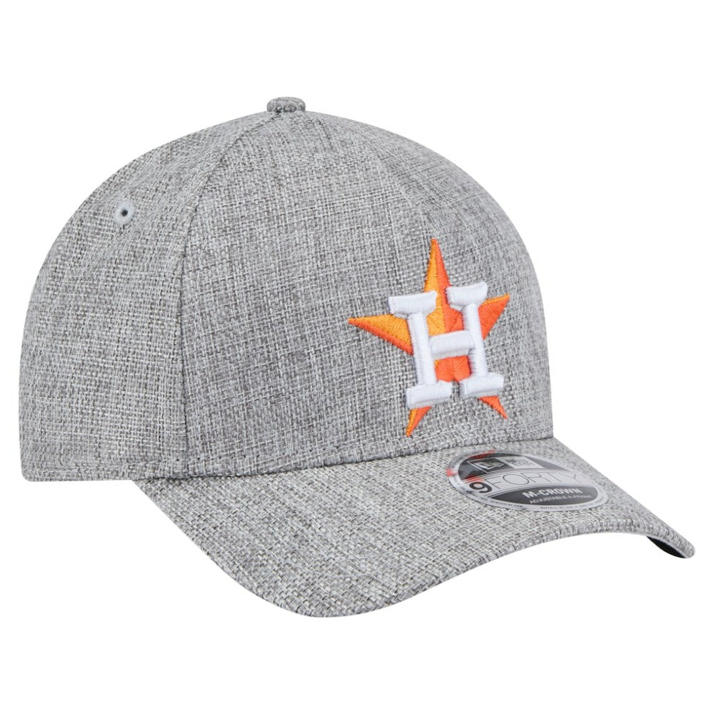Houston Astros New Era Cotton Weave M-Crown A-Frame 9FORTY Adjustable Hat | MLB For sale