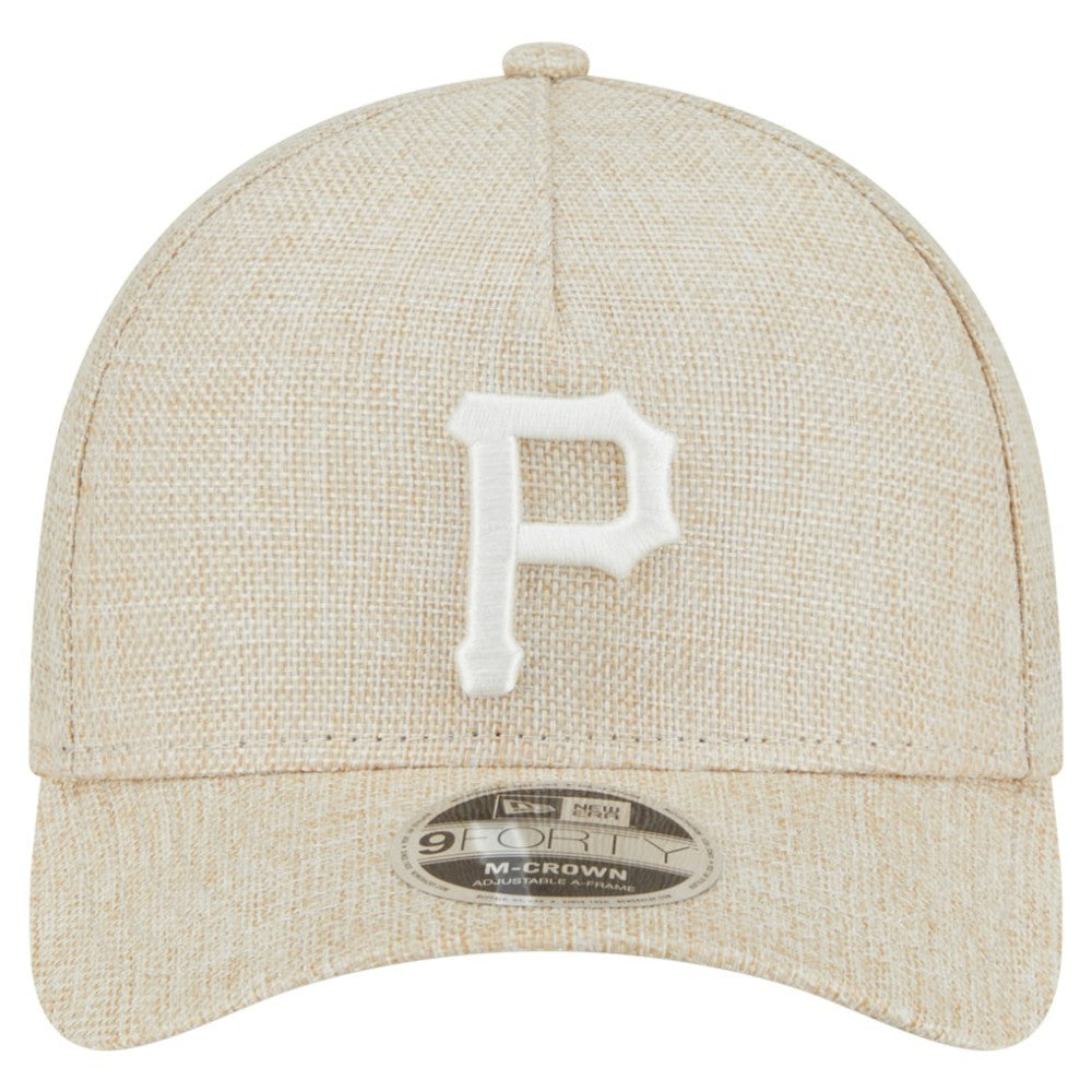 Pittsburgh Pirates New Era Cotton Weave M-Crown A-Frame 9FORTY Adjustable Hat | MLB On Sale
