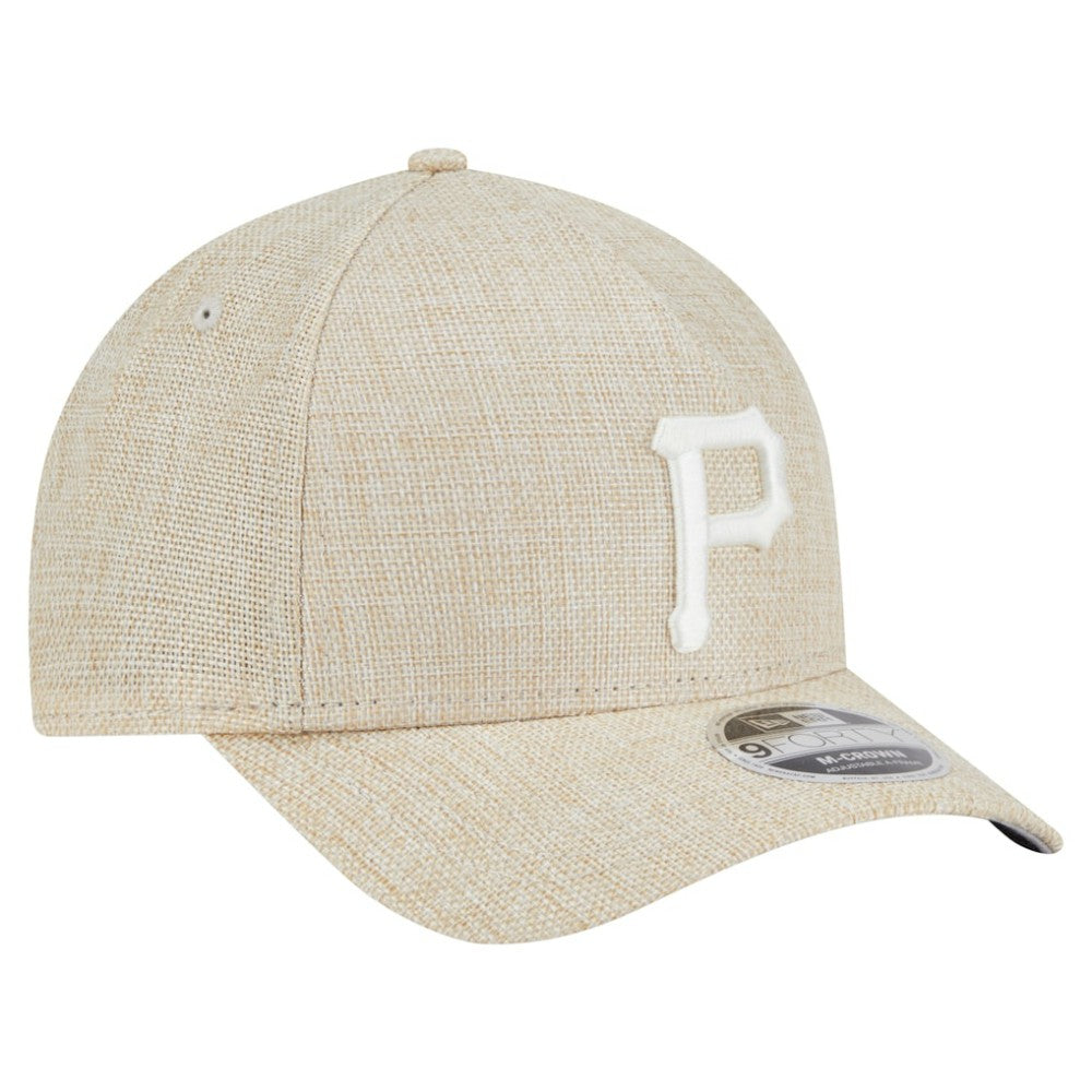 Pittsburgh Pirates New Era Cotton Weave M-Crown A-Frame 9FORTY Adjustable Hat | MLB On Sale