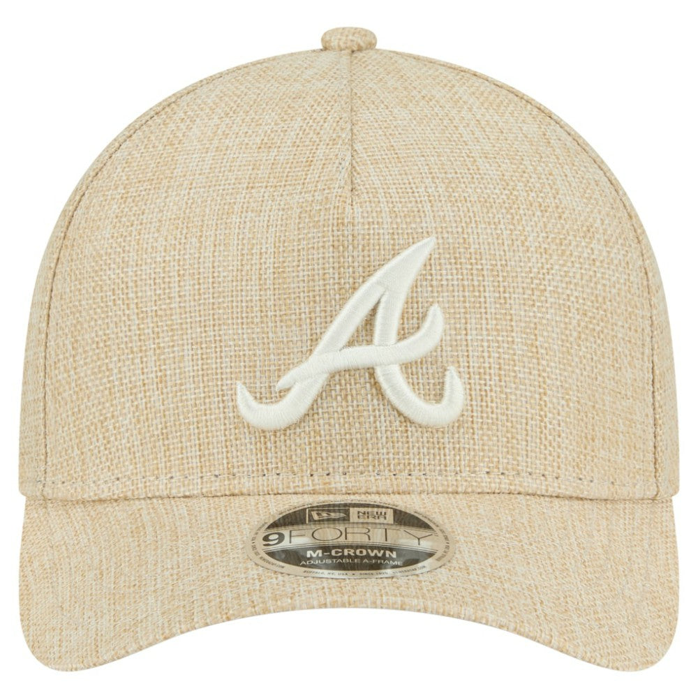 Atlanta Braves New Era Cotton Weave M-Crown A-Frame 9FORTY Adjustable Hat | MLB Near me