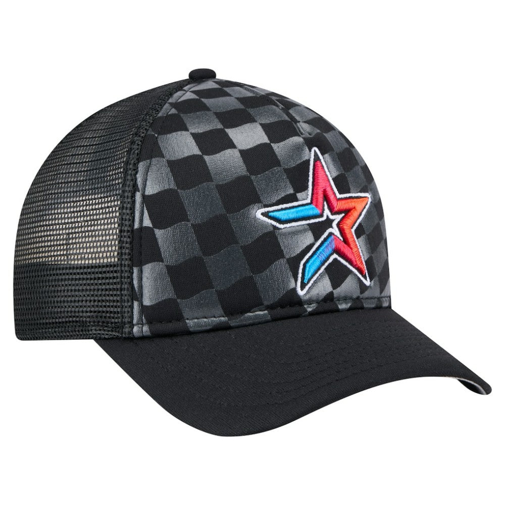 Houston Astros New Era Gradient 9FORTY A-Frame M-Crown Trucker Adjustable Hat | MLB Discount