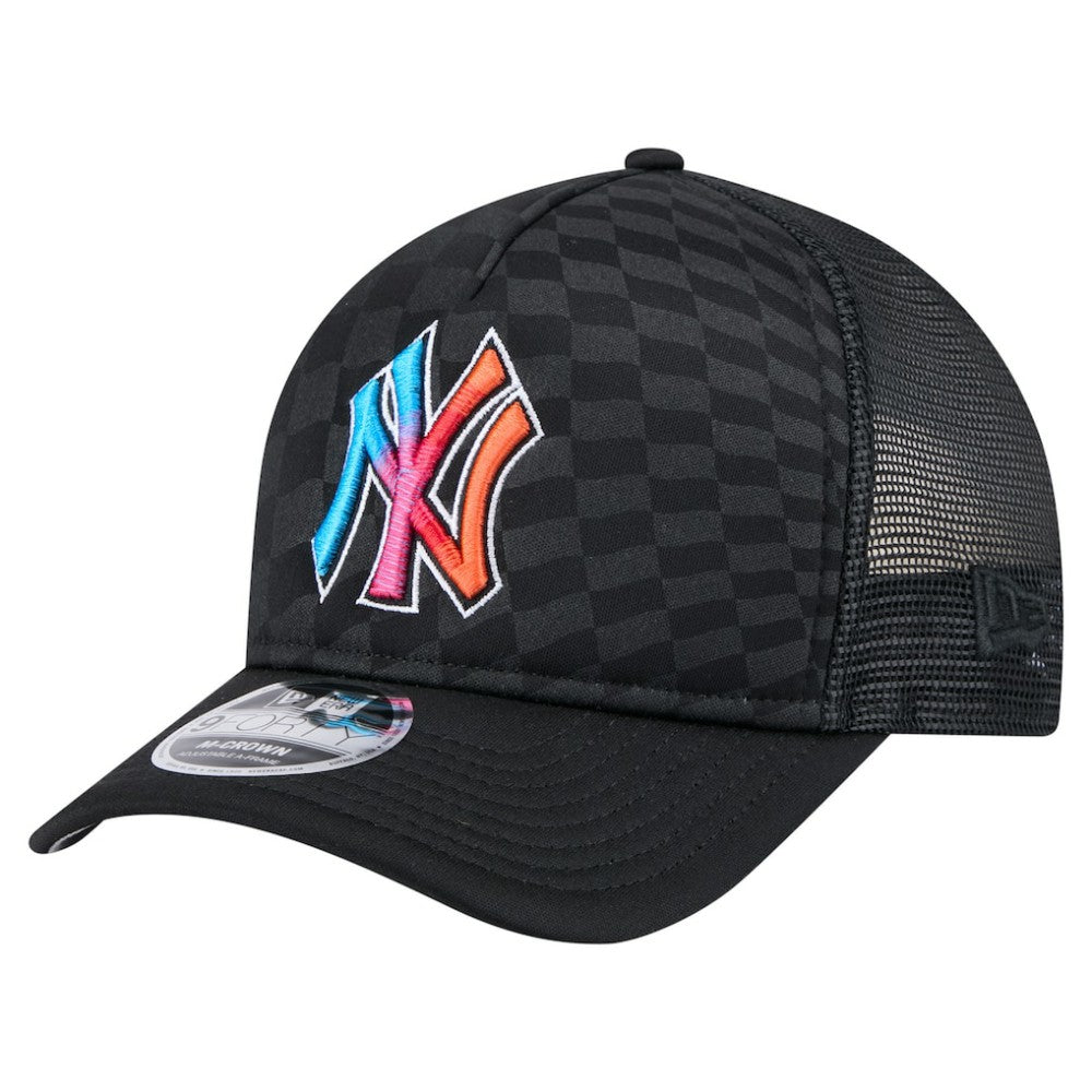 New York Yankees New Era Gradient 9FORTY A-Frame M-Crown Trucker Adjustable Hat | MLB Sale