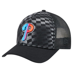 Philadelphia Phillies New Era Gradient 9FORTY A-Frame M-Crown Trucker Adjustable Hat | MLB On Sale
