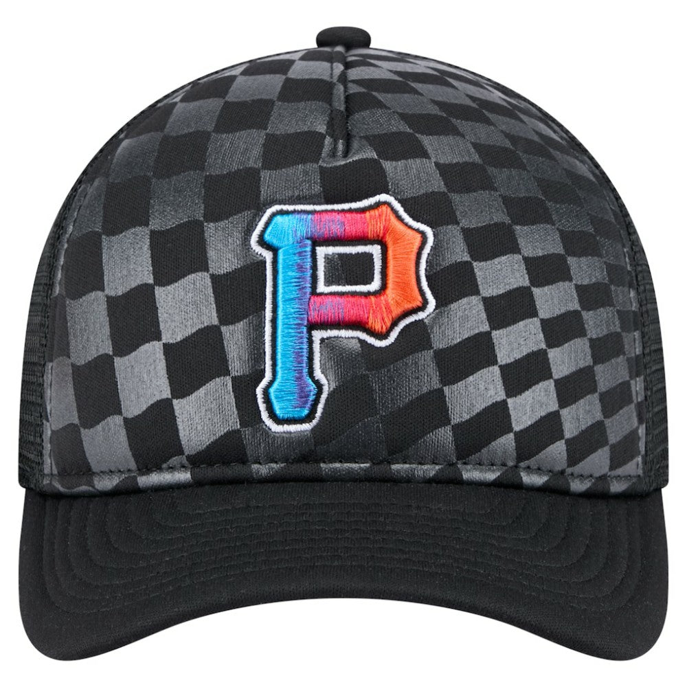 Pittsburgh Pirates New Era Gradient 9FORTY A-Frame M-Crown Trucker Adjustable Hat | MLB Discount
