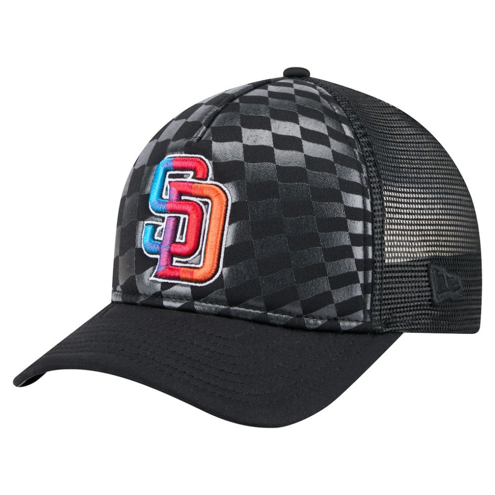 San Diego Padres New Era Gradient 9FORTY A-Frame M-Crown Trucker Adjustable Hat | MLB Sale