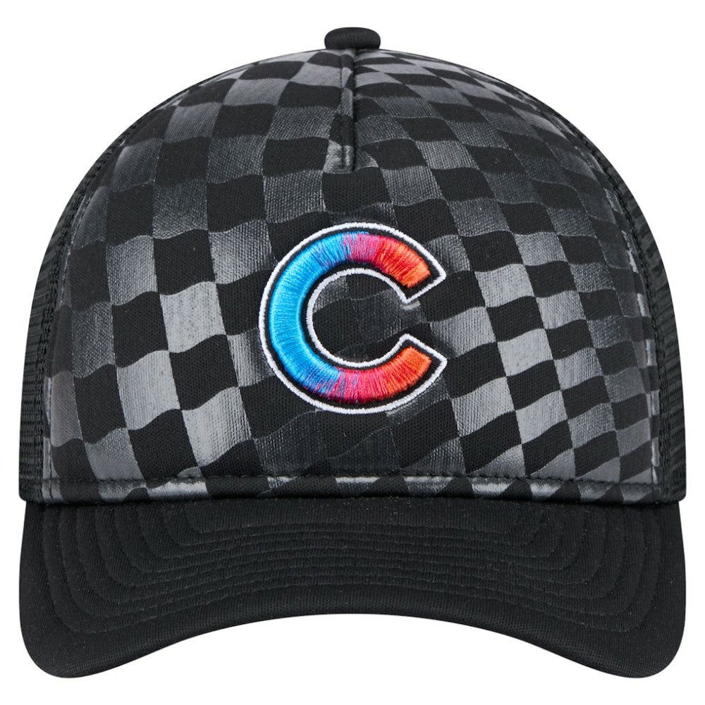 Chicago Cubs New Era Gradient 9FORTY A-Frame M-Crown Trucker Adjustable Hat | MLB For sale