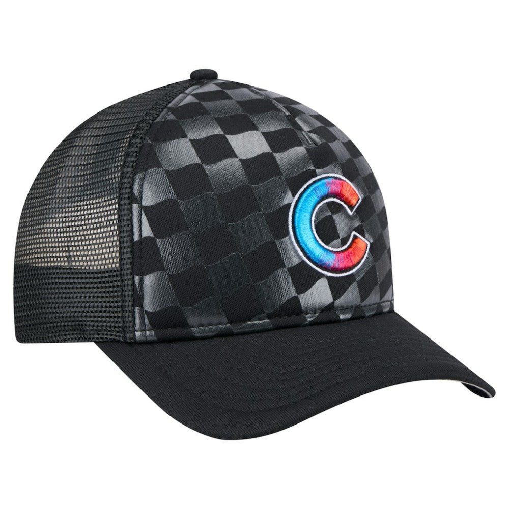 Chicago Cubs New Era Gradient 9FORTY A-Frame M-Crown Trucker Adjustable Hat | MLB For sale