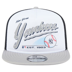 New York Yankees New Era Retro Script Trucker 9FIFTY Snapback Hat | MLB Online