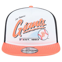 San Francisco Giants New Era Retro Script Trucker 9FIFTY Snapback Hat | MLB Online