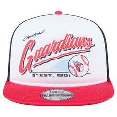 Cleveland Guardians New Era Retro Script Trucker 9FIFTY Snapback Hat | MLB US