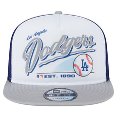 Los Angeles Dodgers New Era Retro Script Trucker 9FIFTY Snapback Hat | MLB US