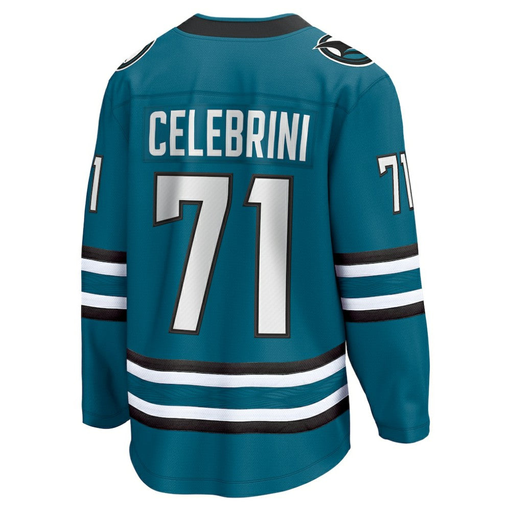 Macklin Celebrini San Jose Sharks Fanatics Home Breakaway Jersey – Teal Online