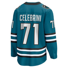 Macklin Celebrini San Jose Sharks Fanatics Home Breakaway Jersey – Teal Online