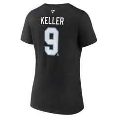 Clayton Keller Utah Mammoth Fanatics Women's Authentic Stack Name & Number V-Neck T-Shirt Discount