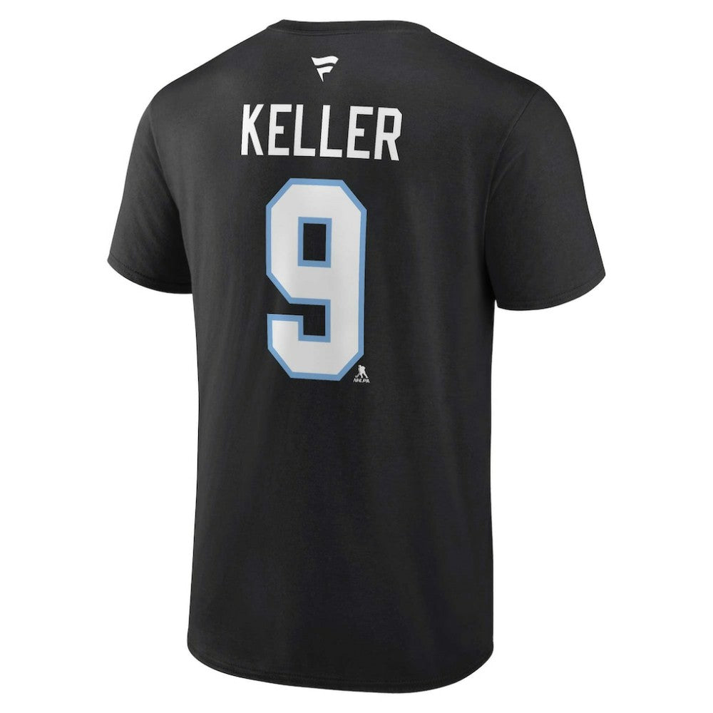 Clayton Keller Utah Mammoth Fanatics Authentic Stack Name & Number T-Shirt Sale