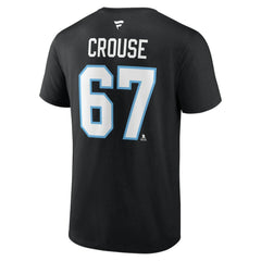 Lawson Crouse Utah Mammoth Fanatics Authentic Stack Name & Number T-Shirt For Sale