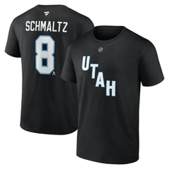 Nick Schmaltz Utah Mammoth Fanatics Authentic Stack Name & Number T-Shirt On Sale