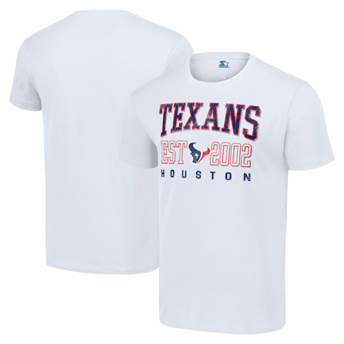 Houston Texans  Starter Distressed Graphic T-Shirt