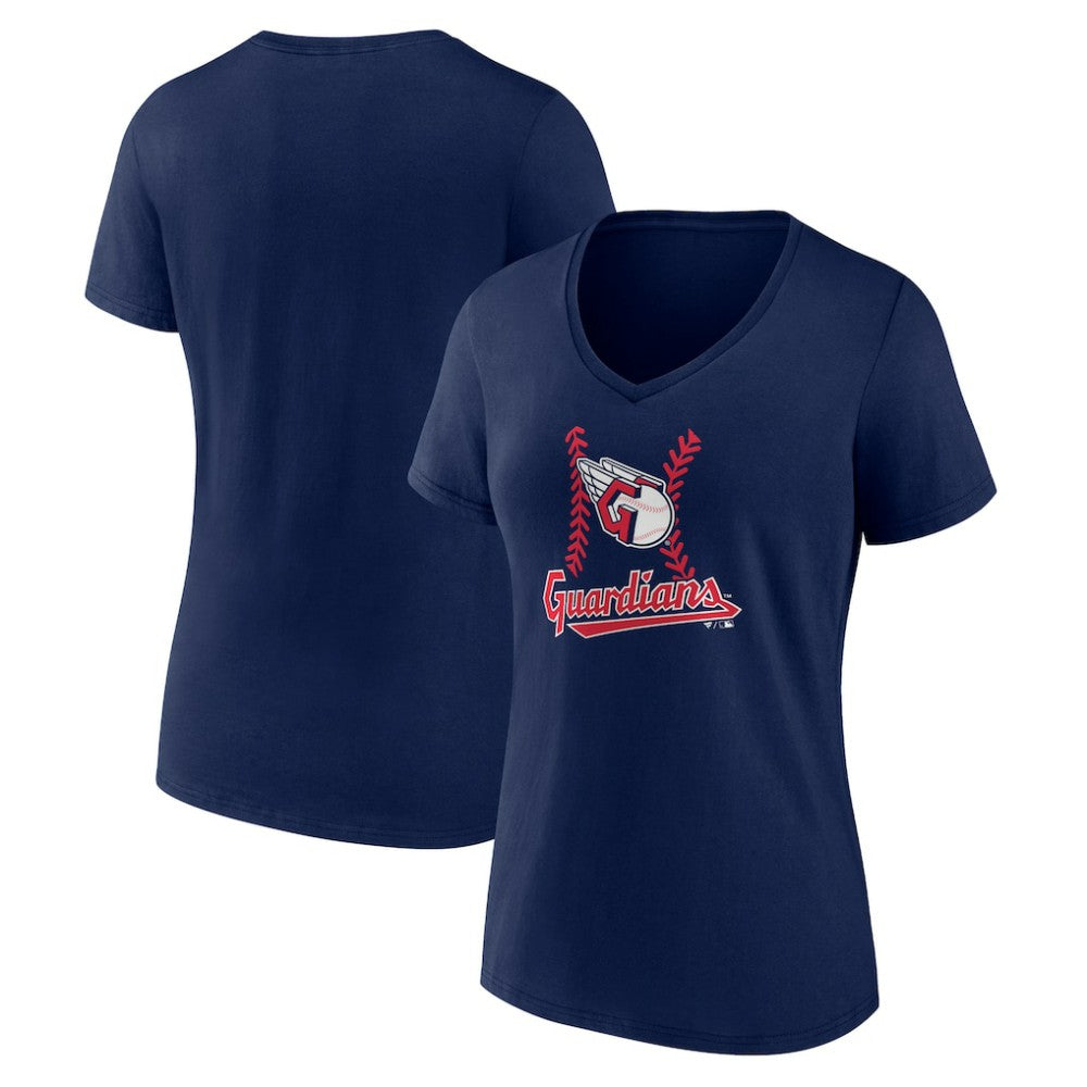 Cleveland Guardians Women's Fastball V-Neck T-Shirt | MLB Online