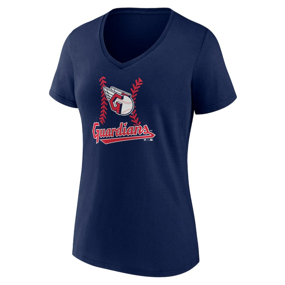 Cleveland Guardians Women's Fastball V-Neck T-Shirt | MLB Online
