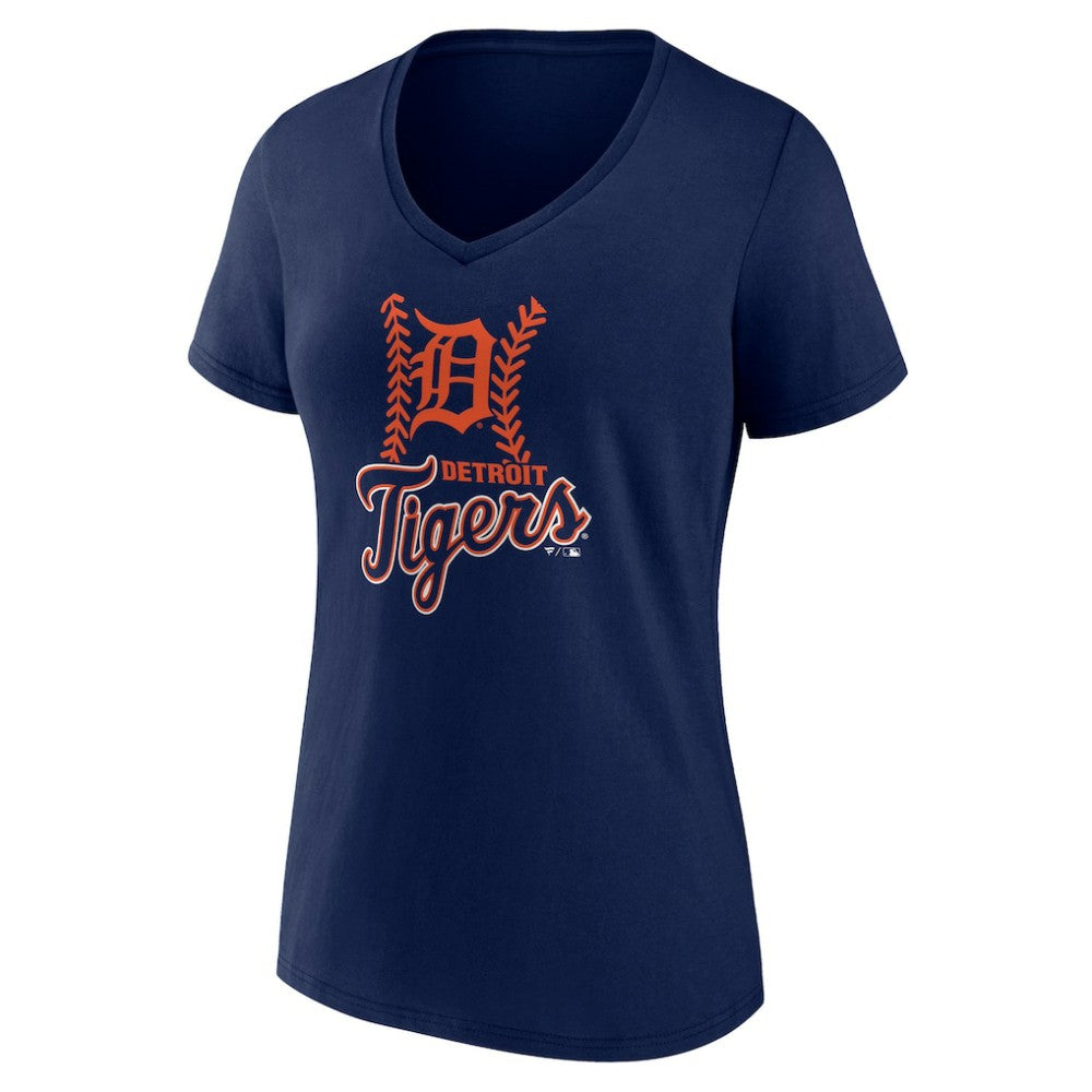 Detroit Tigers Women's Fastball V-Neck T-Shirt | MLB Shop