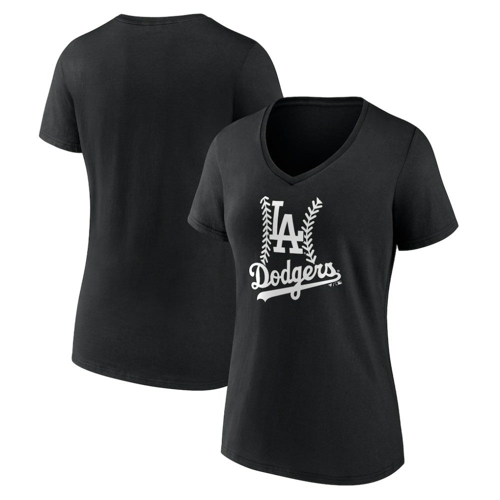 Los Angeles Dodgers Women's Fastball V-Neck T-Shirt | MLB On Sale