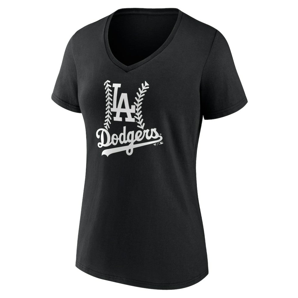 Los Angeles Dodgers Women's Fastball V-Neck T-Shirt | MLB On Sale