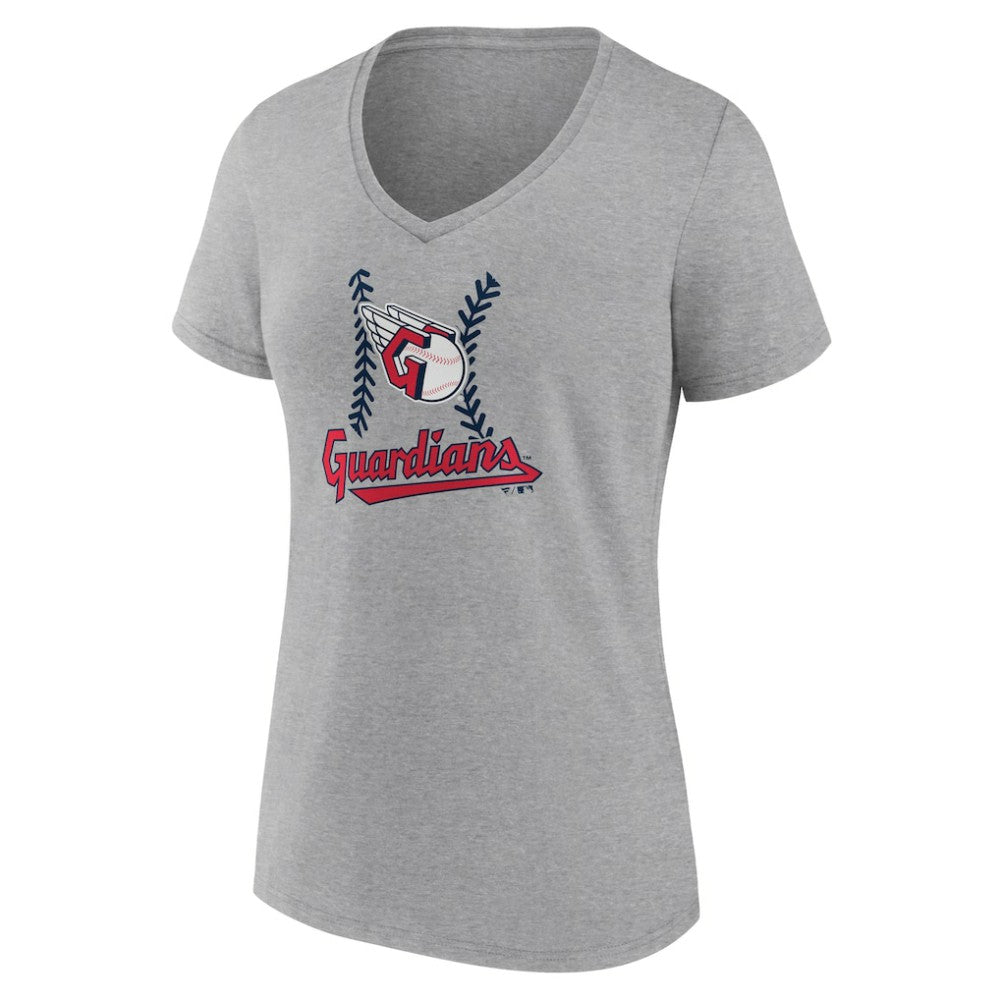 Cleveland Guardians Women's Fastball V-Neck T-Shirt | MLB US