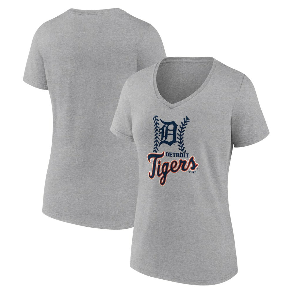 Detroit Tigers Women's Fastball V-Neck T-Shirt | MLB Shop