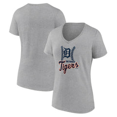 Detroit Tigers Women's Fastball V-Neck T-Shirt | MLB Shop