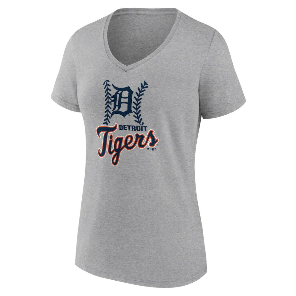 Detroit Tigers Women's Fastball V-Neck T-Shirt | MLB Shop