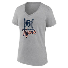 Detroit Tigers Women's Fastball V-Neck T-Shirt | MLB Shop