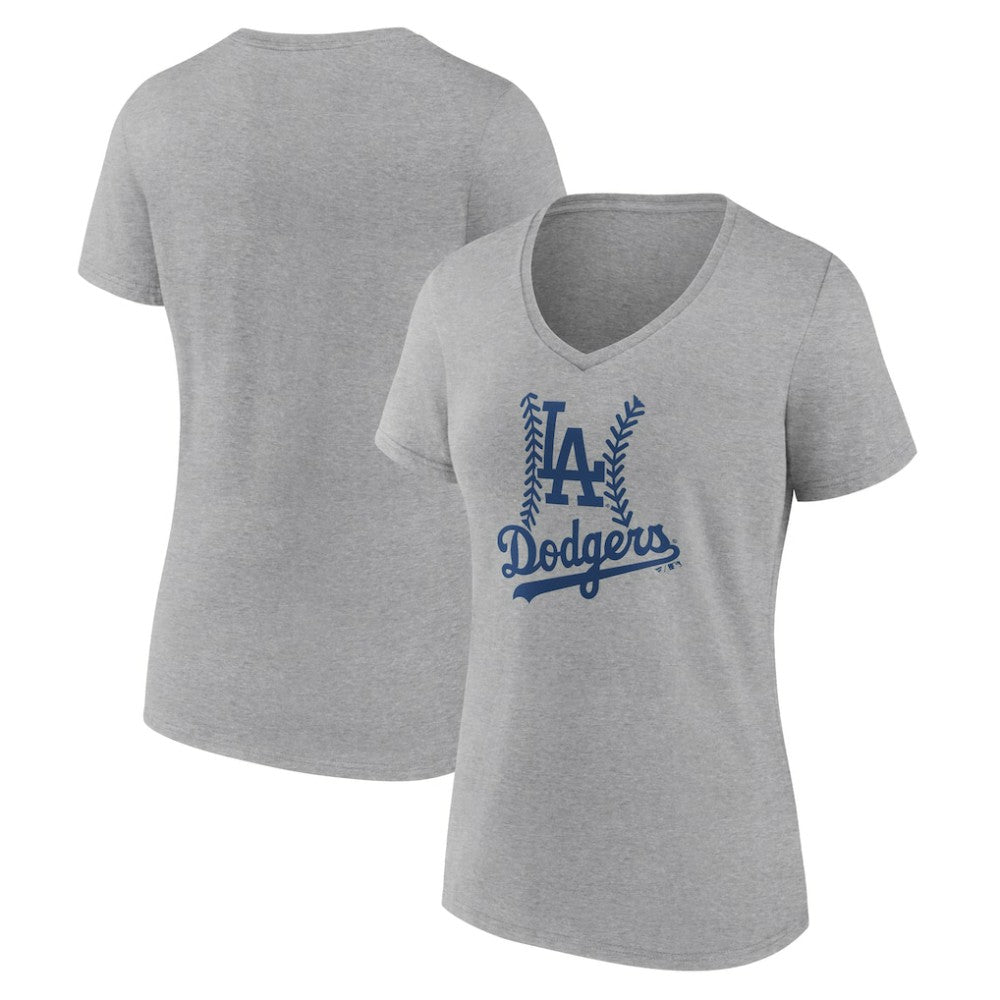 Los Angeles Dodgers Women's Fastball V-Neck T-Shirt | MLB On Sale