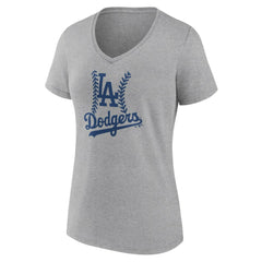 Los Angeles Dodgers Women's Fastball V-Neck T-Shirt | MLB On Sale