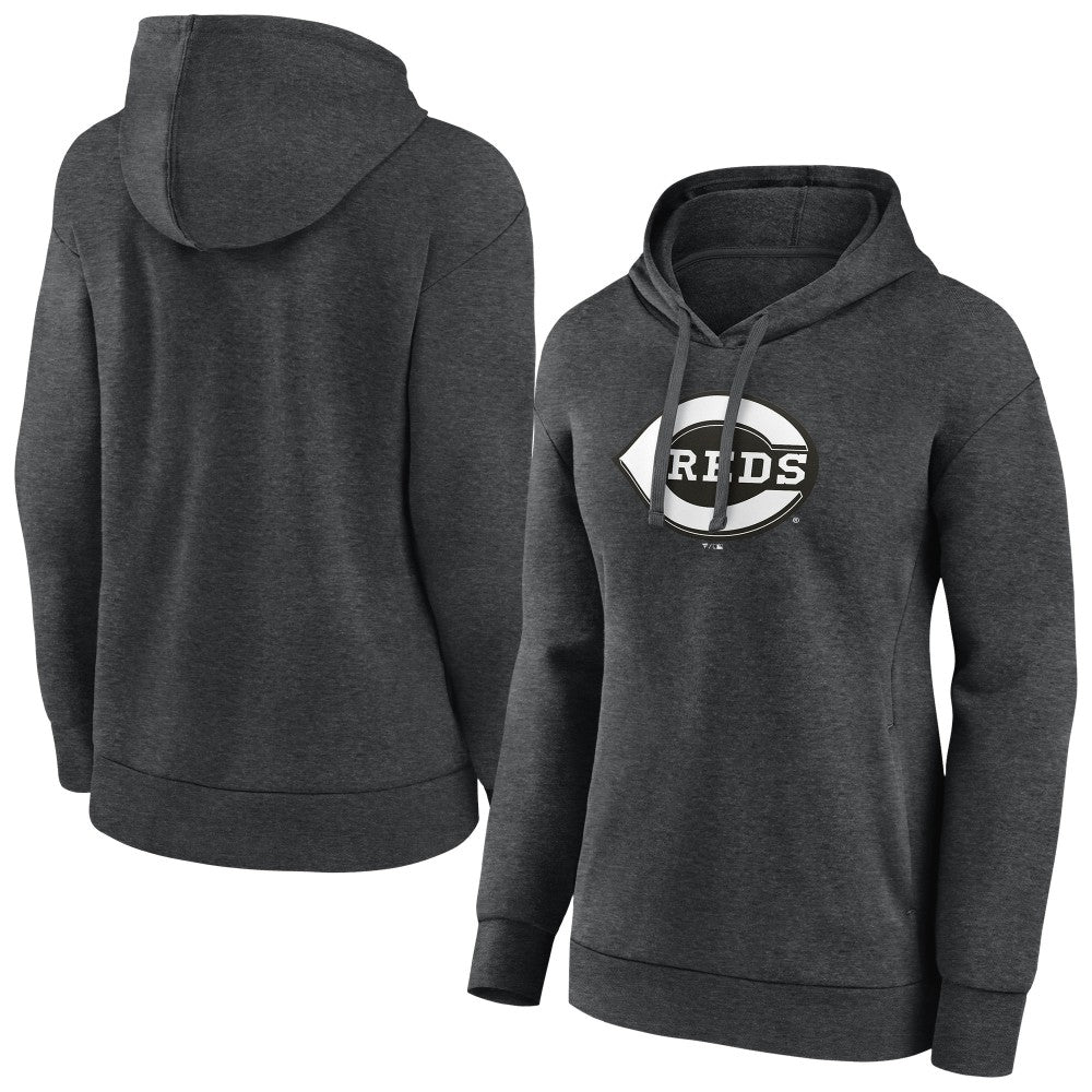 Cincinnati Reds Women's Monochrome Pullover Hoodie | MLB Discount