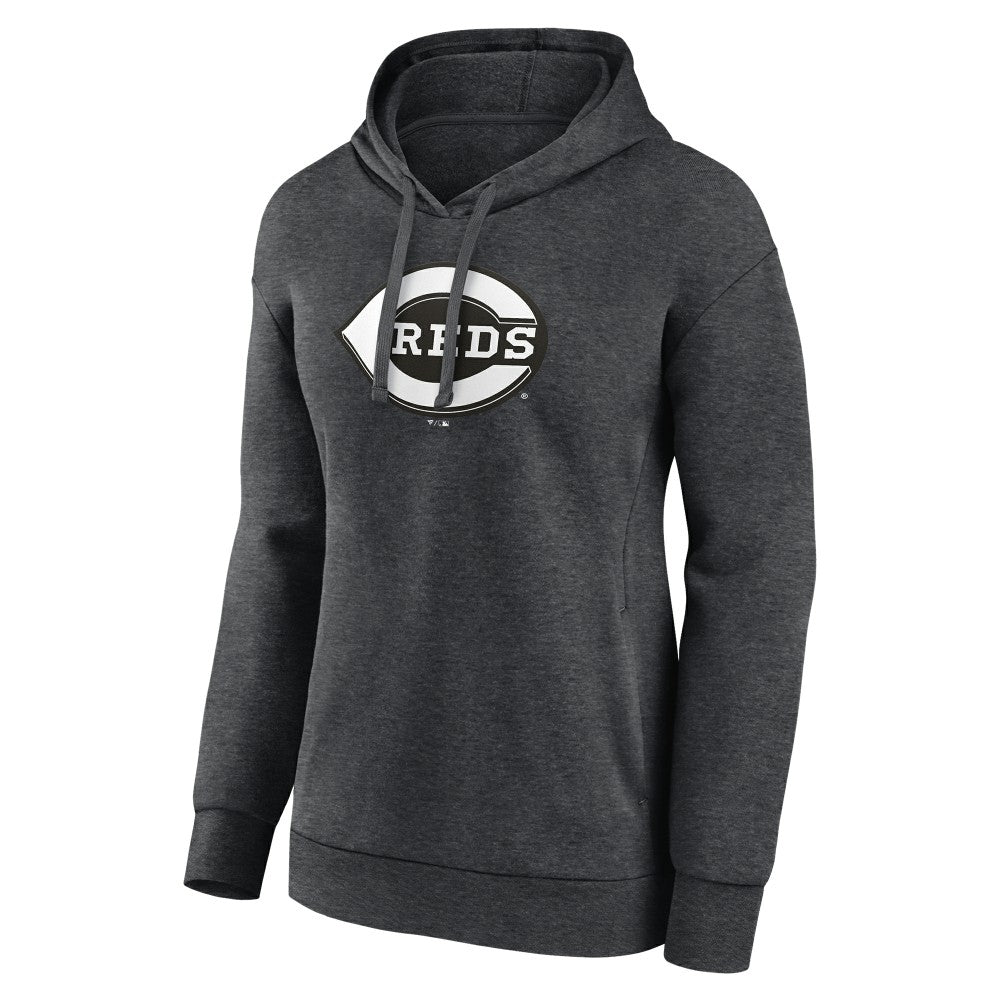 Cincinnati Reds Women's Monochrome Pullover Hoodie | MLB Discount