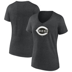 Cincinnati Reds Women's Monochrome V-Neck T-Shirt | MLB Shop