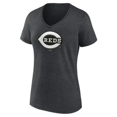 Cincinnati Reds Women's Monochrome V-Neck T-Shirt | MLB Shop