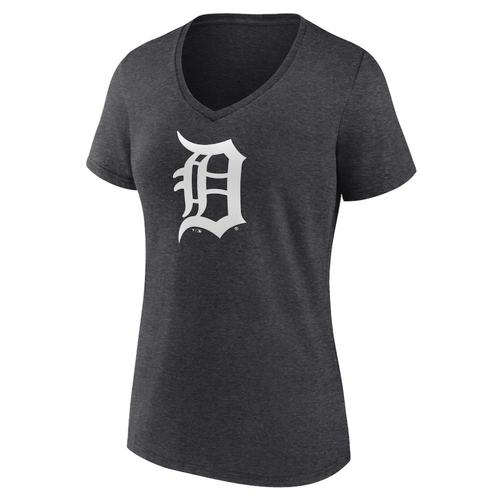 Detroit Tigers Women's Monochrome V-Neck T-Shirt | MLB Sale