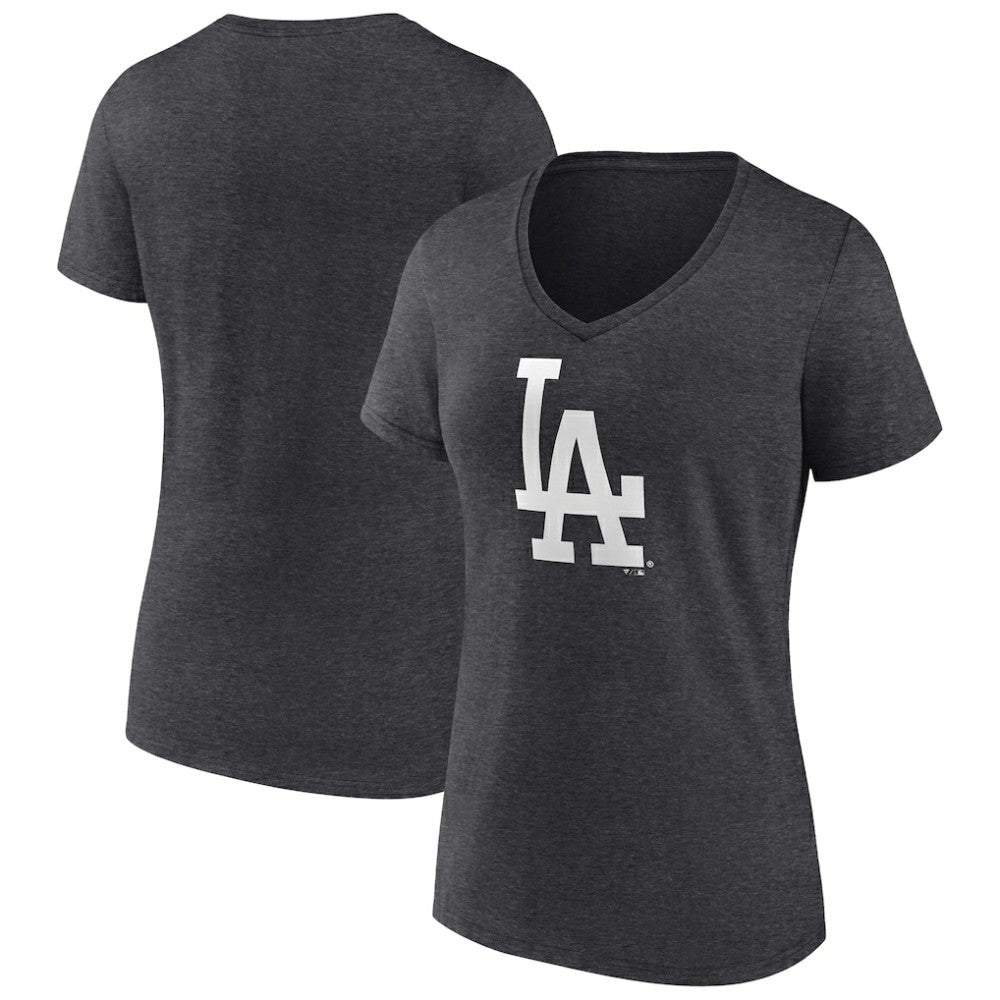 Los Angeles Dodgers Women's Monochrome V-Neck T-Shirt | MLB US