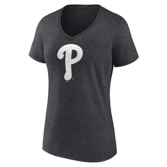 Philadelphia Phillies Women's Monochrome V-Neck T-Shirt | MLB Shop