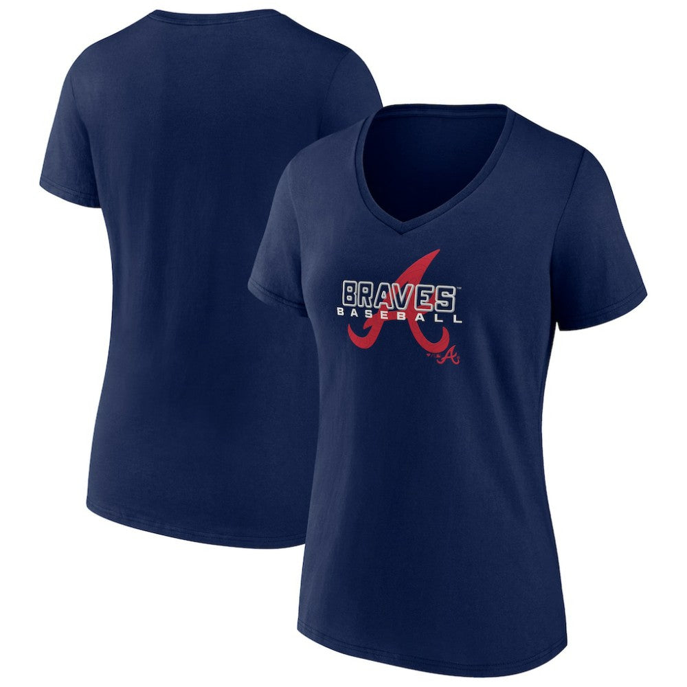 Atlanta Braves Women's Stellar V-Neck T-Shirt | MLB Online