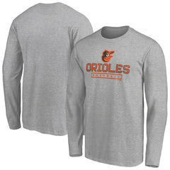 Baltimore Orioles Evanston Stencil Long Sleeve T-Shirt | MLB New