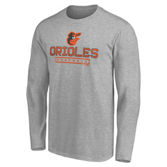 Baltimore Orioles Evanston Stencil Long Sleeve T-Shirt | MLB New